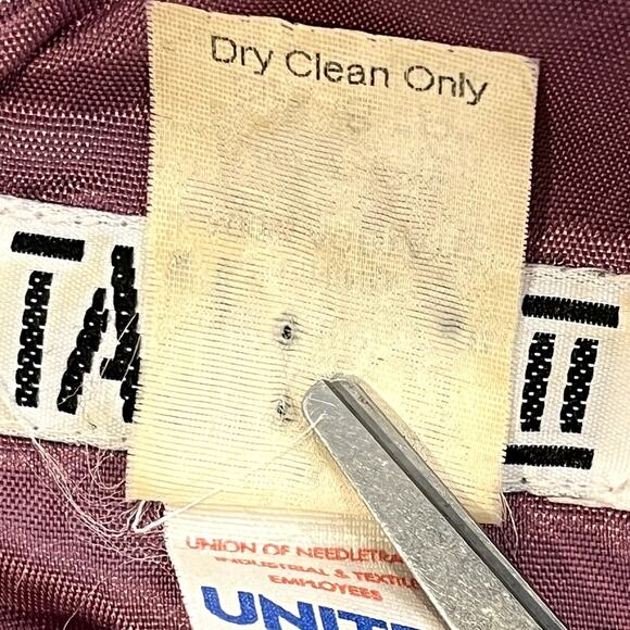 Taurus II Womens Dress Size 8 Petite Midi Vintage 80s Blue Purple Mauve Floral - Picture 7 of 8